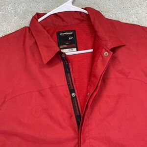NEIGHBORHOOD FRAGMENT‎ DESIGN Jacket Mens Large Red Nylon Coach Jacket 2006 Y2k